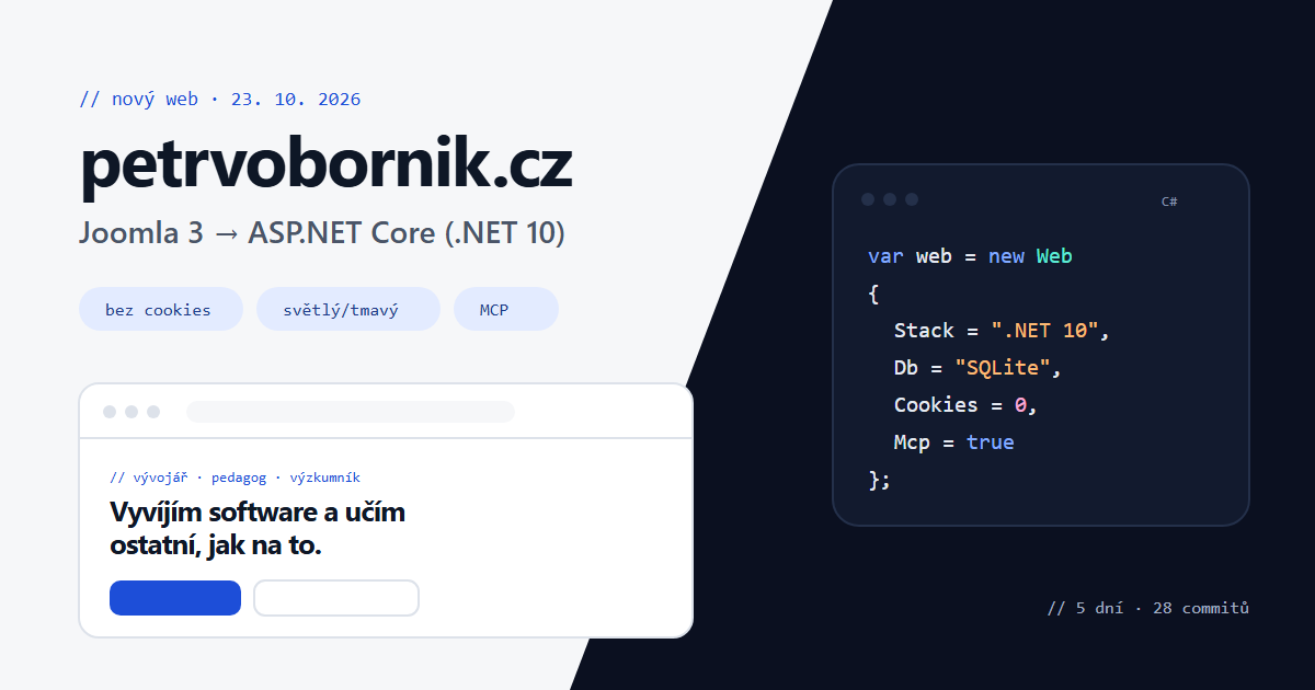 Nový web
