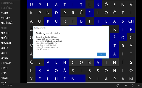 Statistiky osmismerky