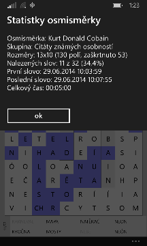Statistiky osmismerky